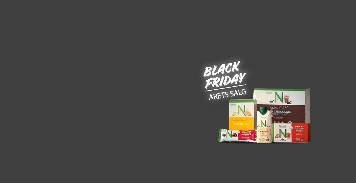 black friday tilbud på nutrilett produkter